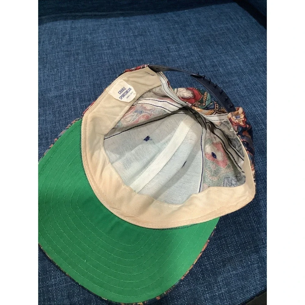 Vintage Miami Hurricane's Floral Paisley SnapBack Crable Sportswear Hat USA